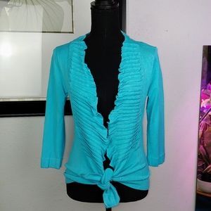 Turquoise Cardigan, Size S